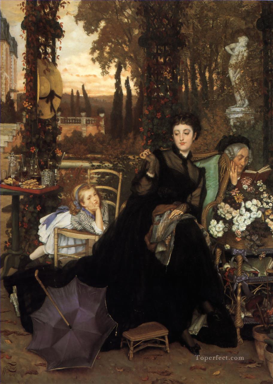 A Widow James Jacques Joseph Tissot Oil Paintings